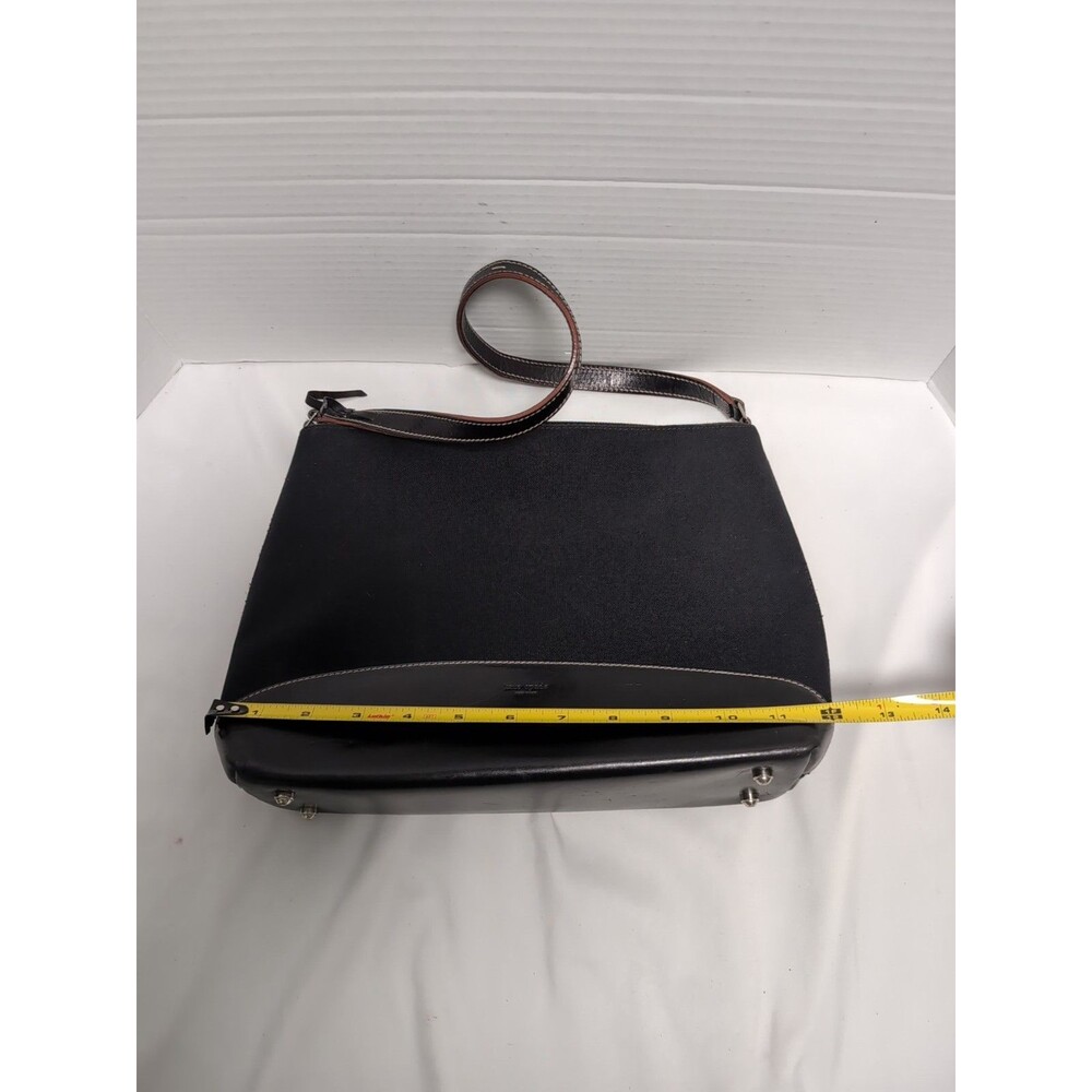 KATE SPADE BLACK CANVAS LEATHER PURSE BAG NEW YORK Beautiful - Picture 14 of 16